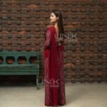 Handcrafted Cotton Batik Saree 2643 - Red Kandyan saree - Image 4