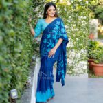 Handcrafted Cotton Batik Saree 2238 - Blue saree