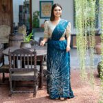 Handcrafted Cotton Batik Saree 2447 - Beige and green saree - Image 2