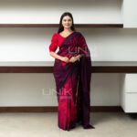 Handcrafted Cotton Batik Saree 2649 - Magenta and Deep Purple Saree