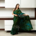 Handcrafted Cotton Batik Saree E0126 -  Limited saree - Image 2