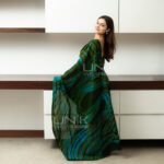 Handcrafted Cotton Batik Saree E0126 -  Limited saree - Image 3