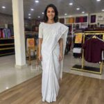 White Handloom Cotton Saree - H0002