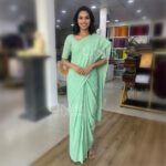 Pastal Green Handloom Cotton Saree - H0004