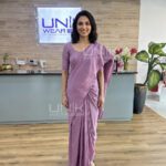 Muted Lavender Handloom Cotton Saree - H0005