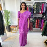 Orchid Purple Handloom Cotton Saree - H0008