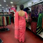 Pastal Pink Handloom Cotton Saree - H0010 - Image 2