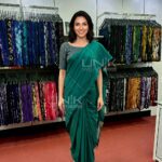 Emerald Green Handloom Cotton Saree - H0011