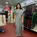 Grey Handloom Cotton Saree - H0012