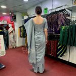 Grey Handloom Cotton Saree - H0012 - Image 2