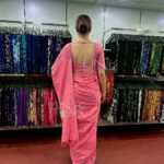 Pink Handloom Cotton Saree - H0013 - Image 2