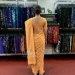 Peach Colour Handloom Cotton Saree - H0015 - Image 2