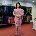 Soft Lilac Colour Handloom Cotton Saree - H0017