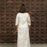 Golden Bloom Batik Maxi Frock - D0326 - Image 3