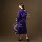 Violet Spiral Batik Frock - D1426 - Image 4