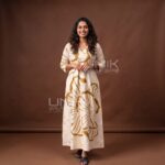 Golden Bloom Batik Maxi Frock - D0326