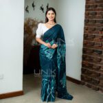 Handcrafted Cotton Batik Saree L0012 - Blue Saree (Limited)