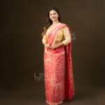 Handcrafted Cotton Batik Saree 26114 - Pastal Pink Saree (Orchid Collection)