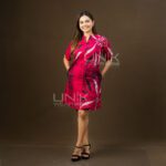 Ruby Feather Tunic Dress - D0826
