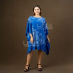 Royal Blue Flowing Kaftan - D1226 - Image 2