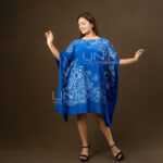 Royal Blue Flowing Kaftan - D1226 - Image 3