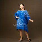 Royal Blue Flowing Kaftan - D1226