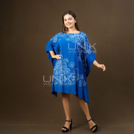 Royal Blue Flowing Kaftan - D1226