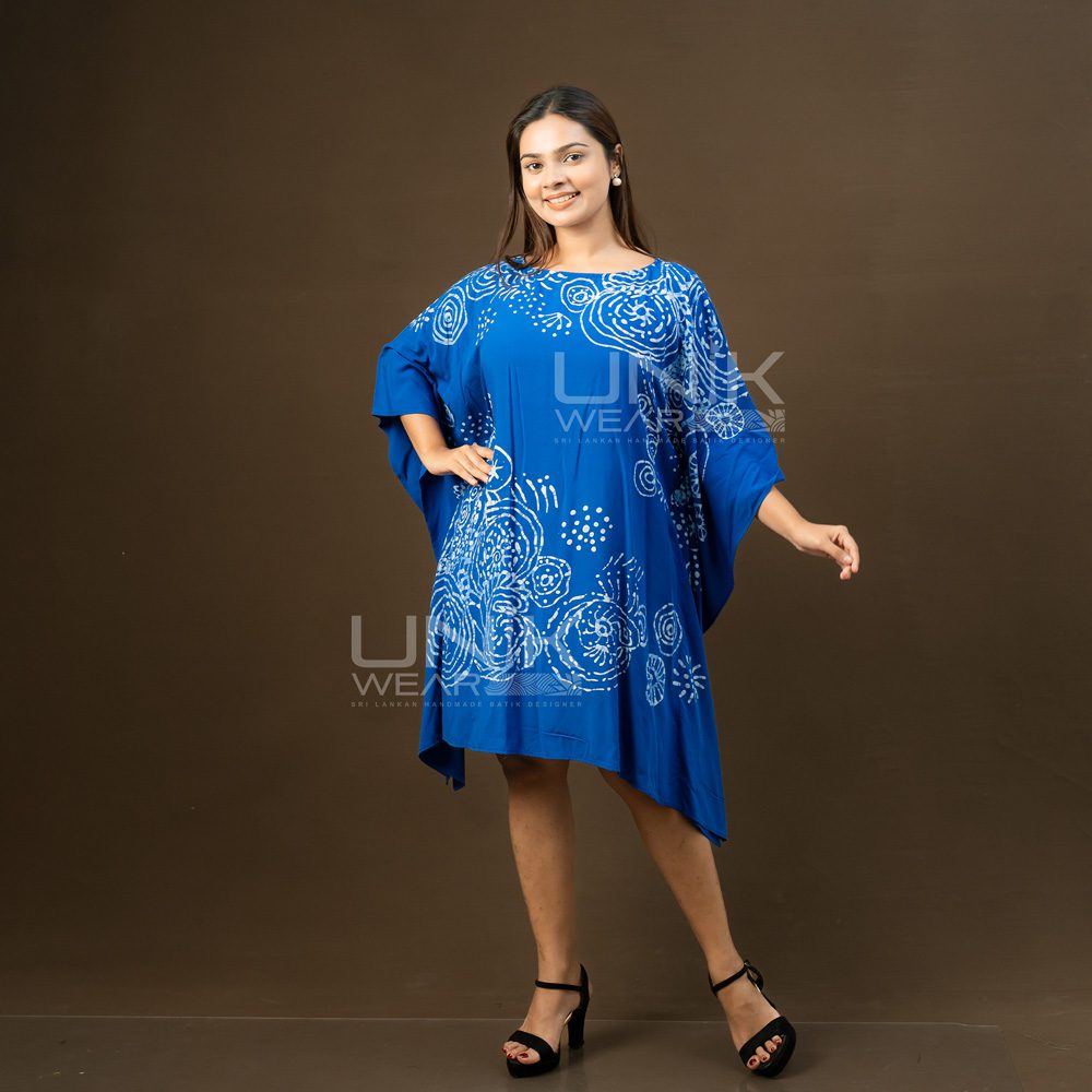 D1226 3 Royal Blue Flowing Kaftan - D1226 - Image 1