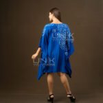 Royal Blue Flowing Kaftan - D1226 - Image 4