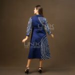 Navy Spiral Batik Frock - D2026 - Image 5