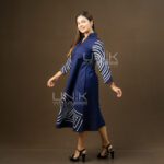 Navy Spiral Batik Frock - D2026 - Image 2